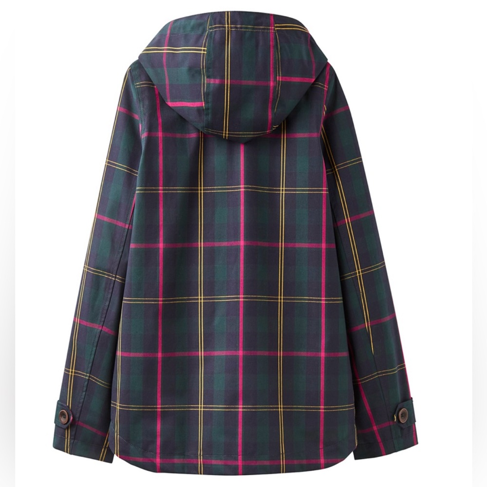 Joules Right as Rain Print Waterproof Hooded Jacket - Picture 4 of 10